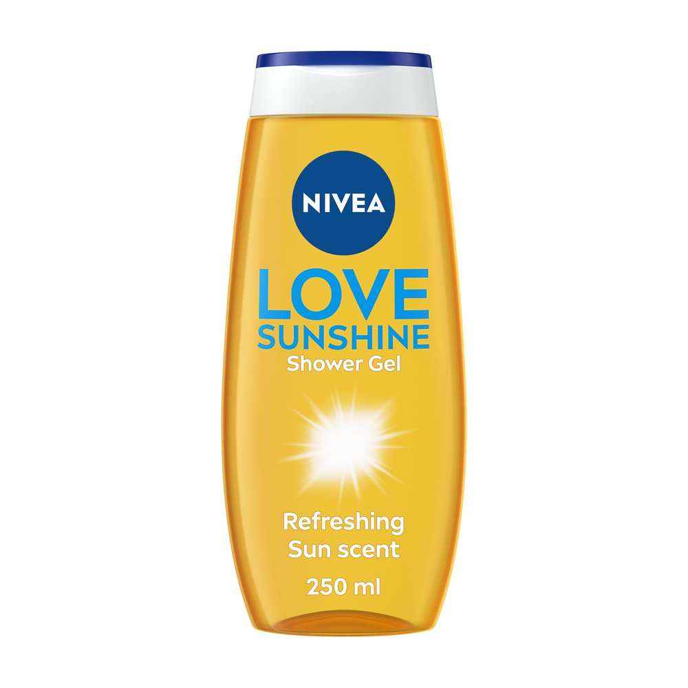 NIVEA Love Sunshine Shower Gel, Refreshing & Caring Shower Gel with Aloe Vera, Unique Summer Fragrance, 250ml - £1.14 / £1.01 S&S w/voucher