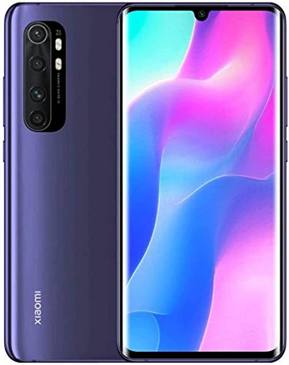 Xiaomi Mi Note 10 Lite Smartphone - 6.47 Inch, 3D Curved AMOLED Display, 6 GB + 64 GB, AI Quad Camera, 5260 mAhm, Porpora (Nebula Purple)